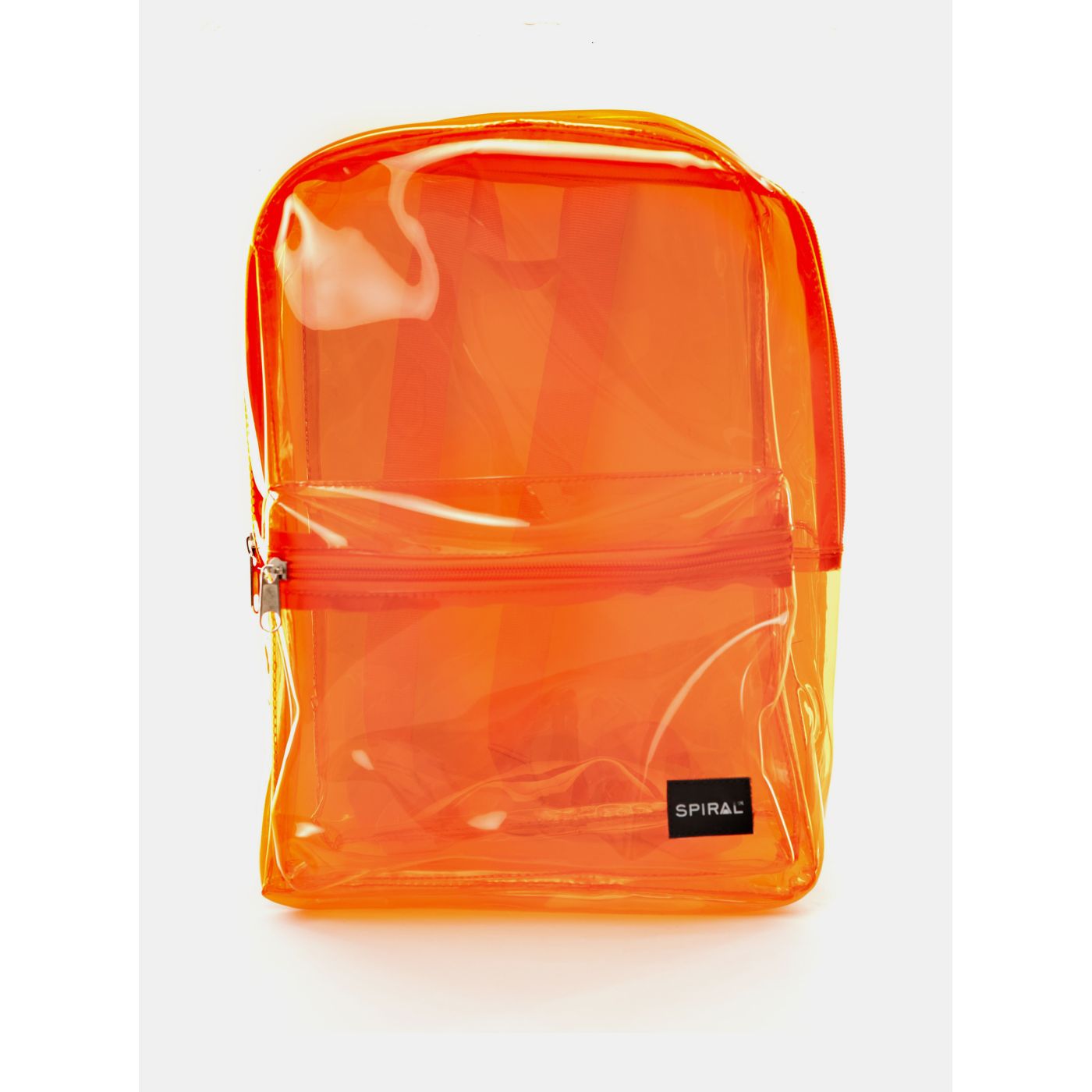 Spiral Orange Transparent Backpack