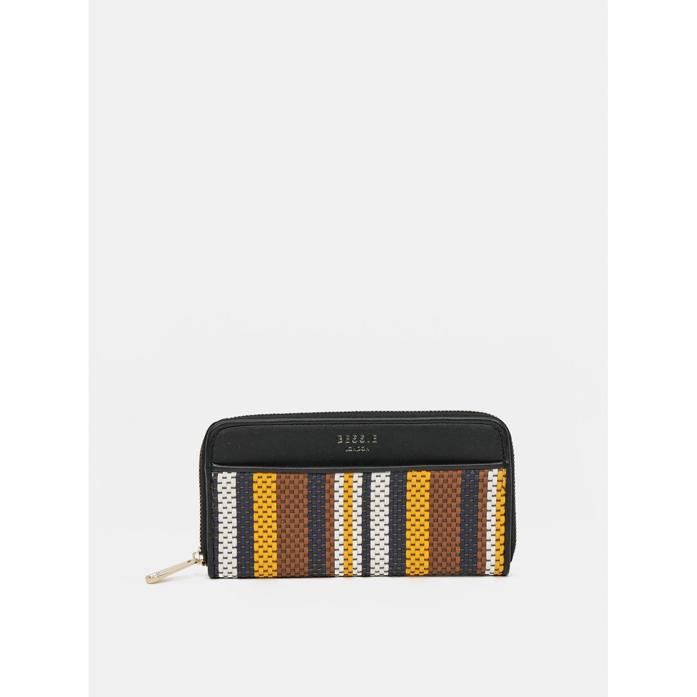 Brown-black striped wallet Bessie London