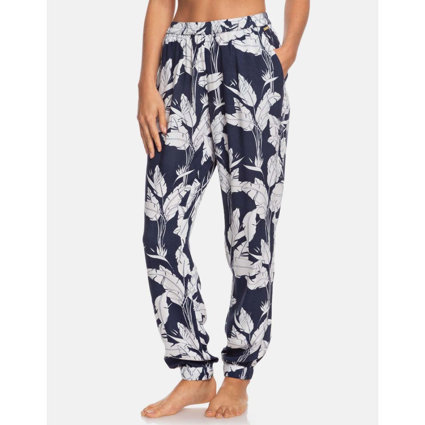 Roxy White-Blue Floral Pants