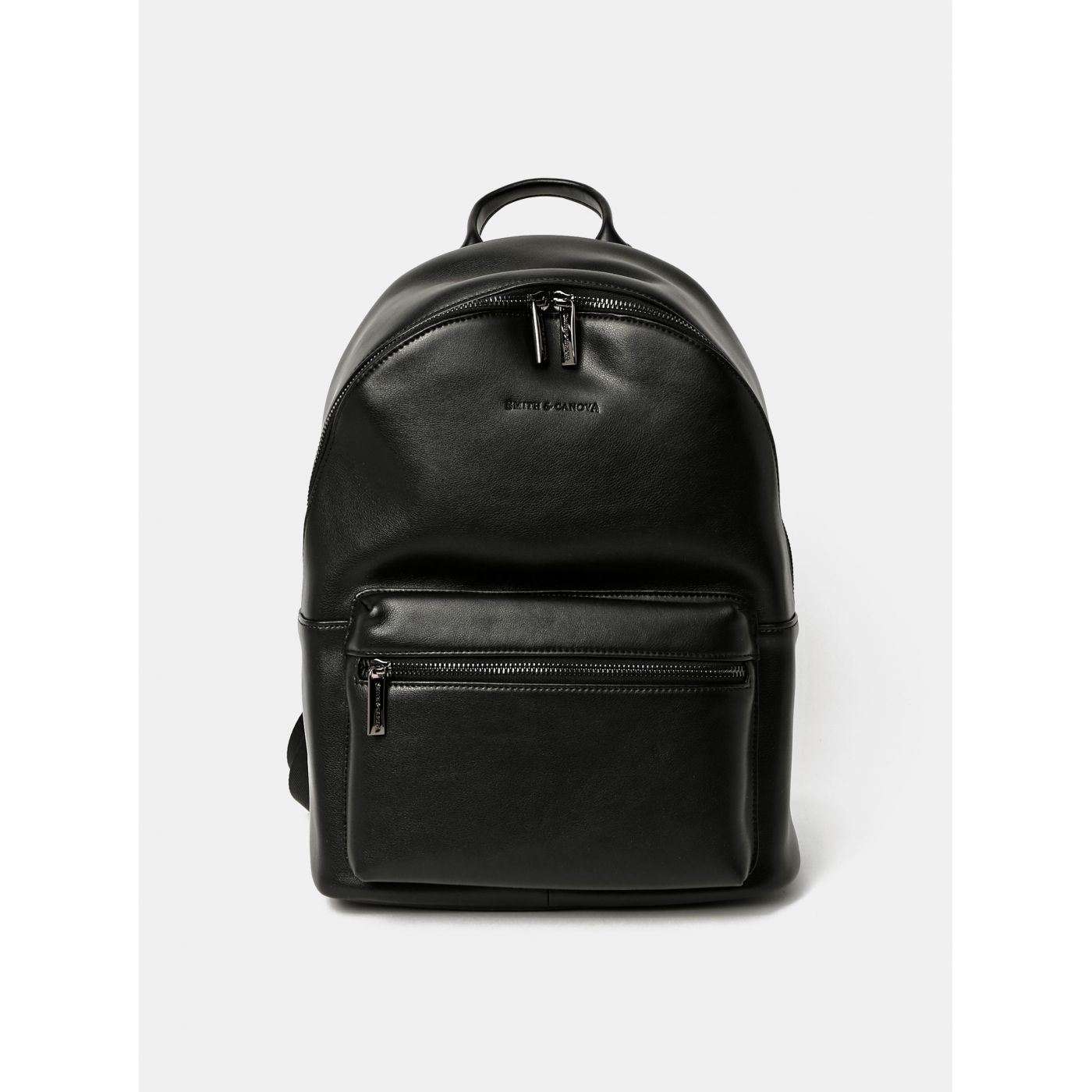 Smith & Canova Around Black Leather Backpack
