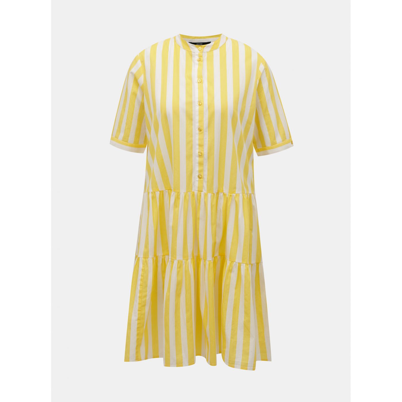White-yellow striped dress VERO MODA Delta