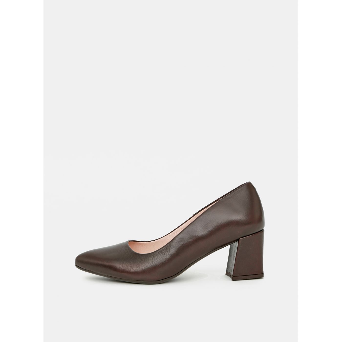 Brown leather pumps WILD
