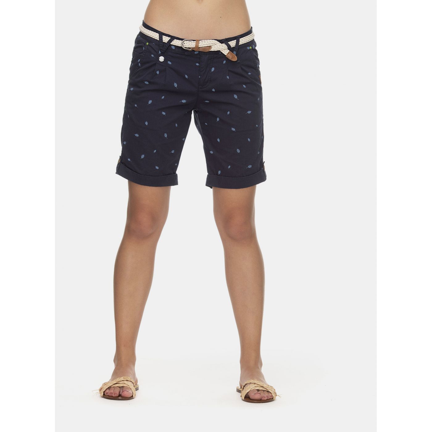 Dark Blue Women's Patterned Shorts Ragwear
