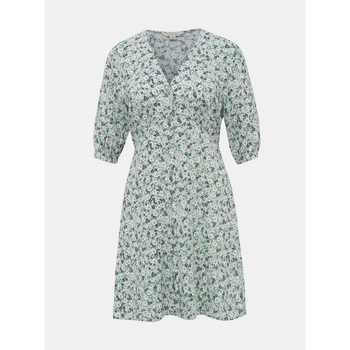 Miss Selfridge's Light Green Floral Dress