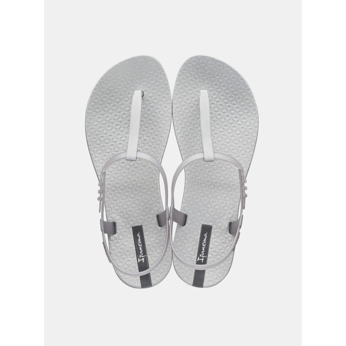 Metallic sandals in silver Ipanema Class Exclusive