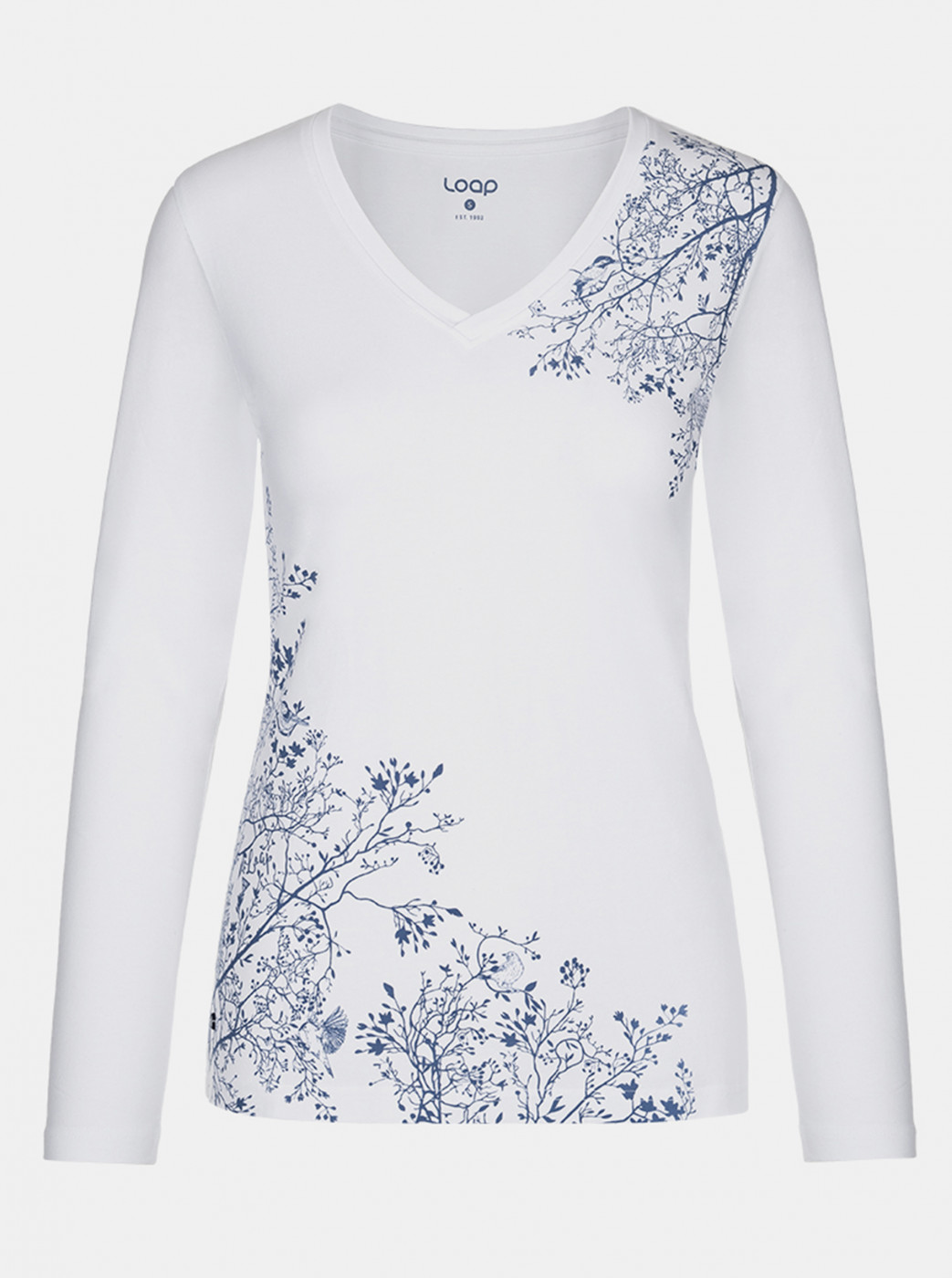 White Women's Floral T-Shirt LOAP