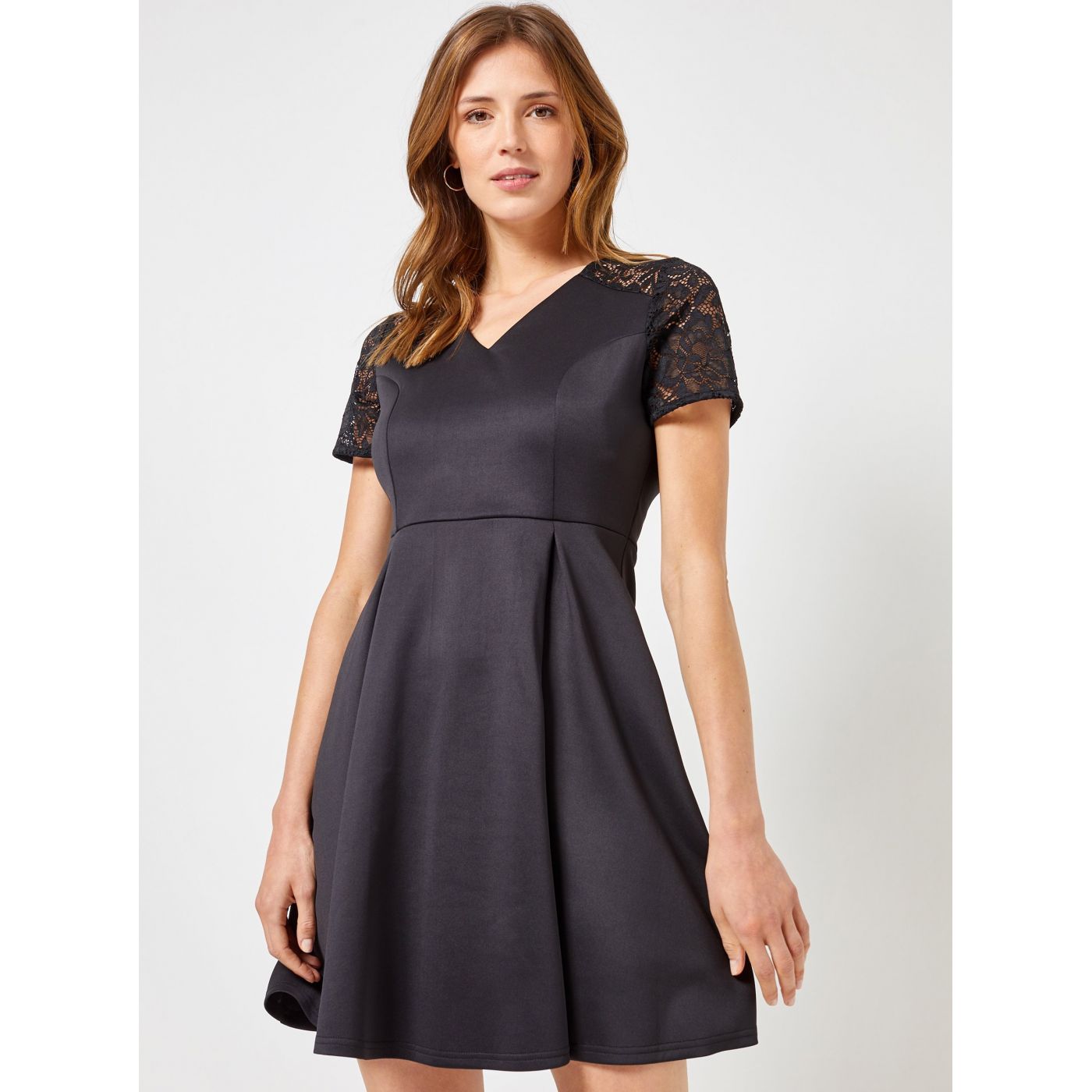 Black dress with lace Dorothy Perkins