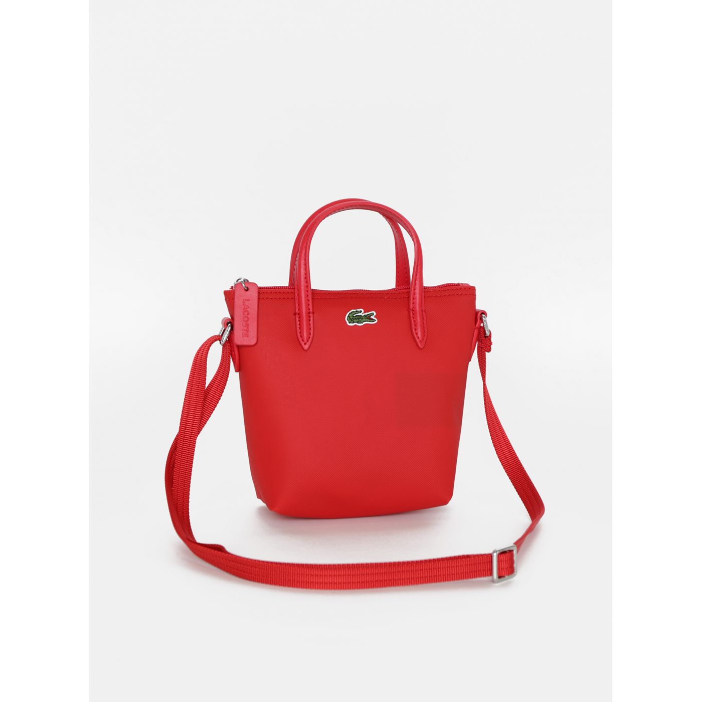 Red women's crossbody handbag Lacoste