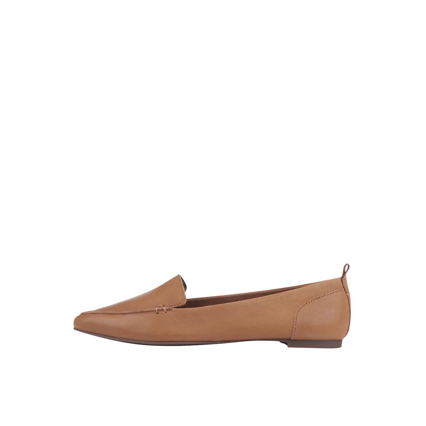 Brown women's leather loafers ALDO Bazovica