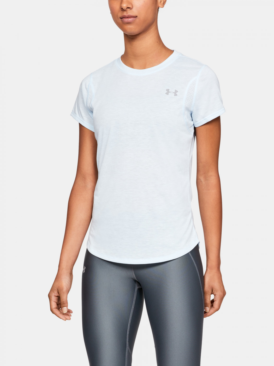 Under Armour Streaker 2.0 Heather Short Sleeve-Blu T-Shirt