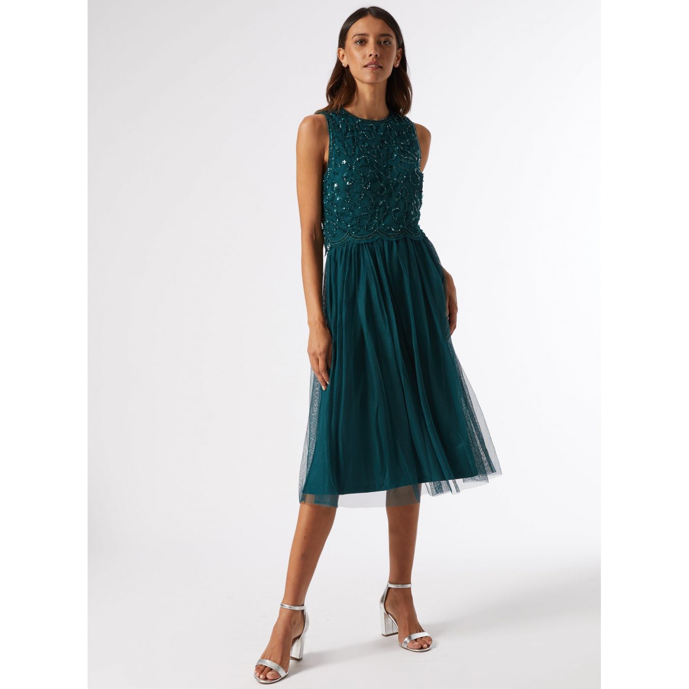 Green dress with seed top Dorothy Perkins