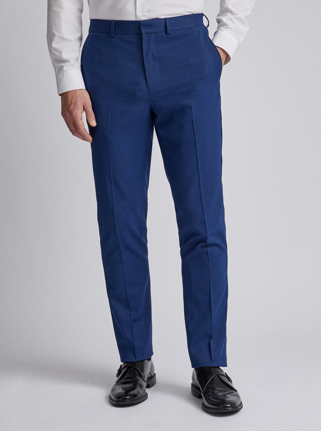 Burton Menswear London Blue Suit Slim Fit Pants
