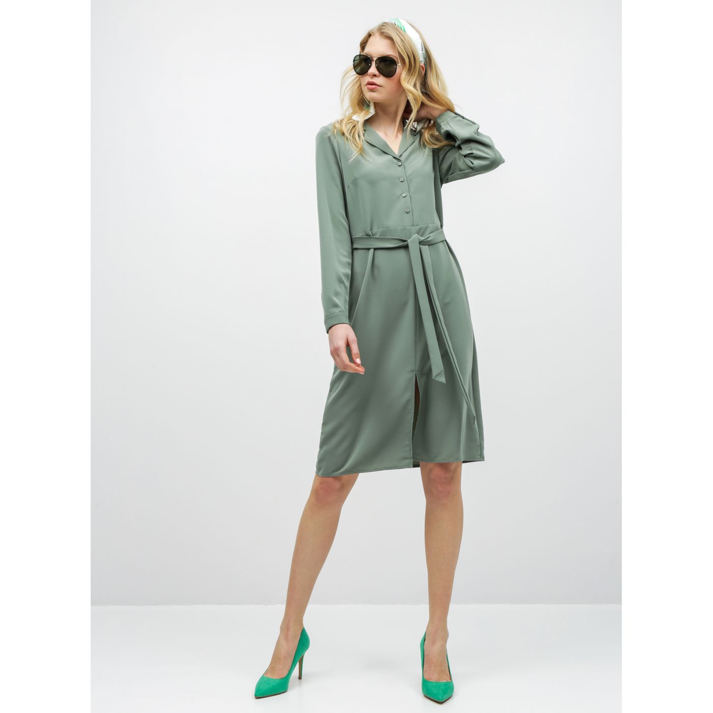 Green Shirt Dress VERO MODA Camila