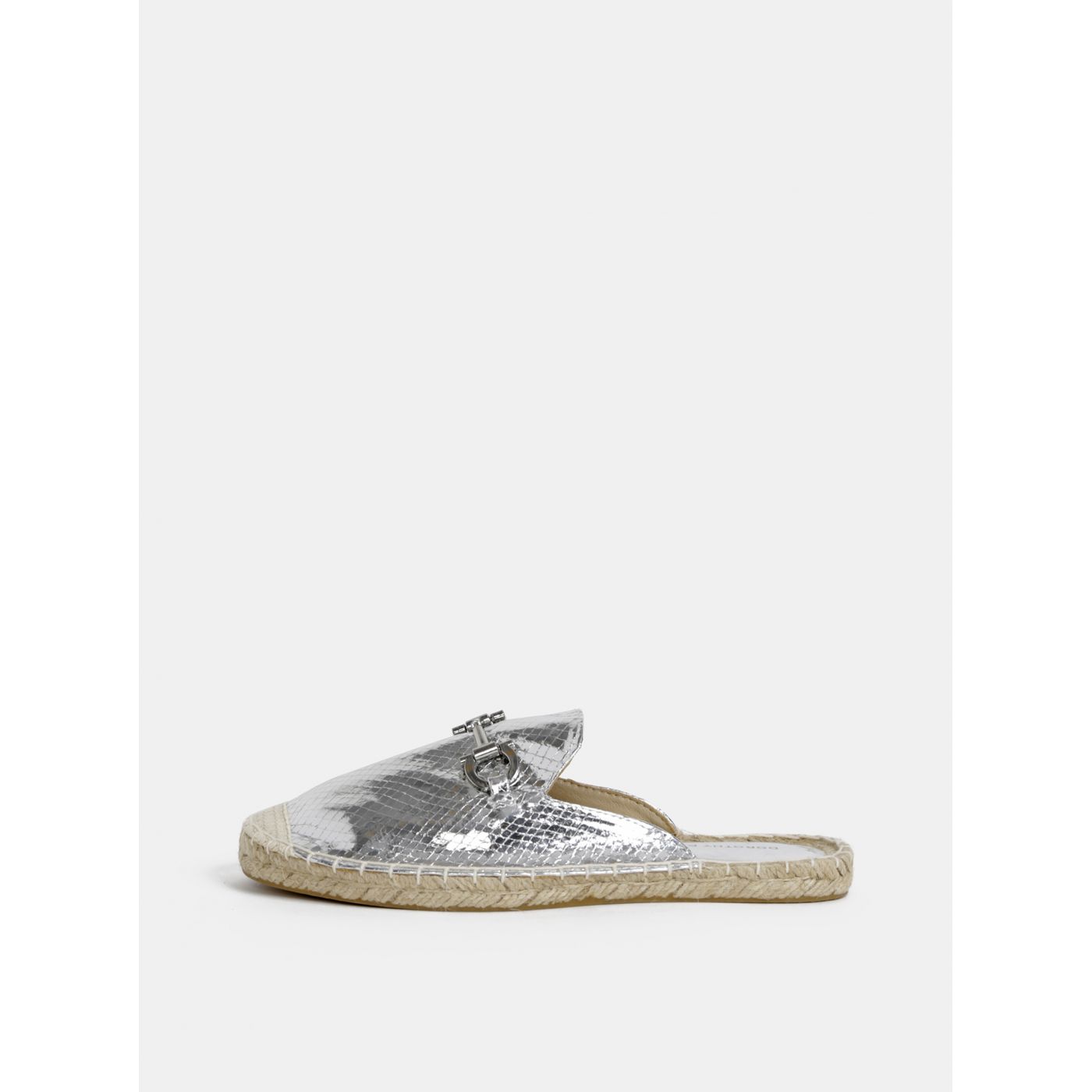Slippers in silver Dorothy Perkins