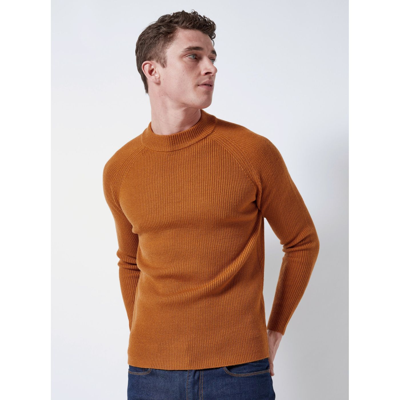 Burton Menswear London Brown Basic Sweater