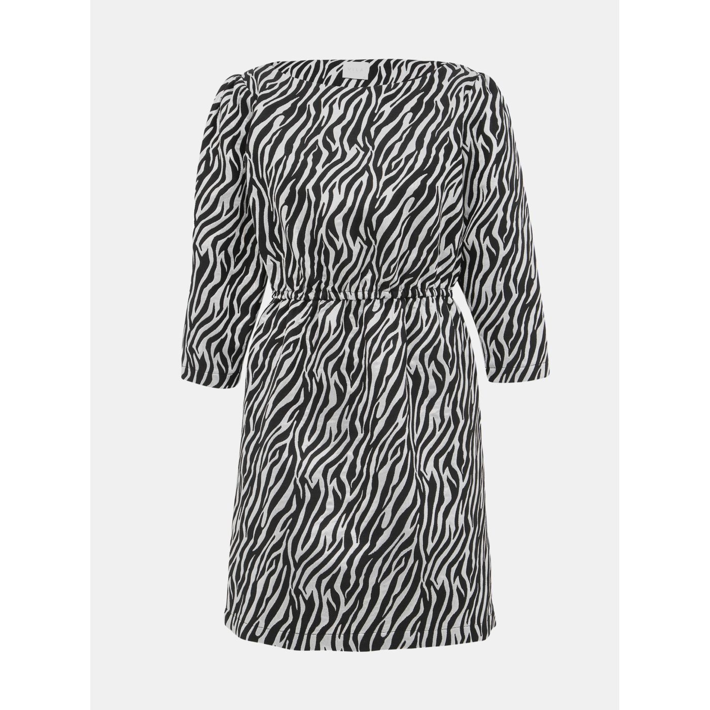 Dress in silver and black with zebra pattern VILA Arna