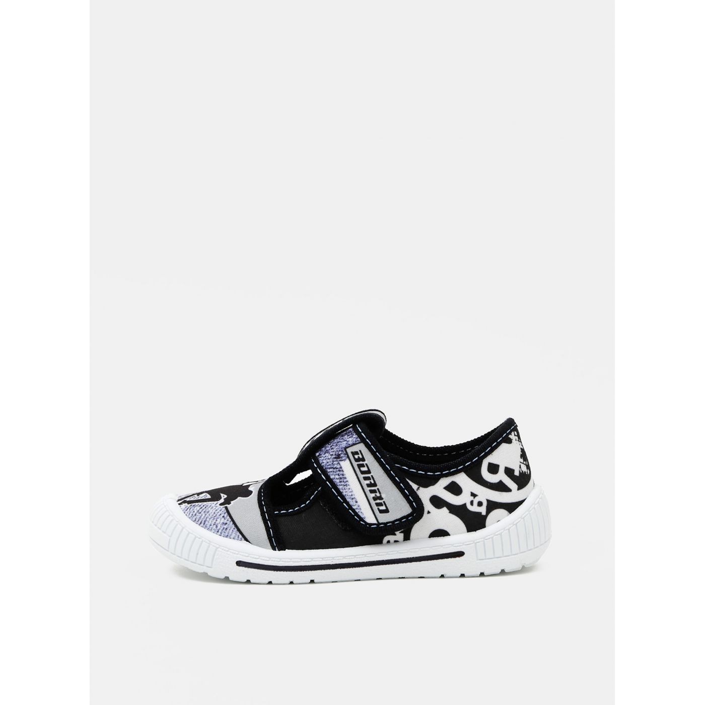 Grey-black boys patterned slippers 3F