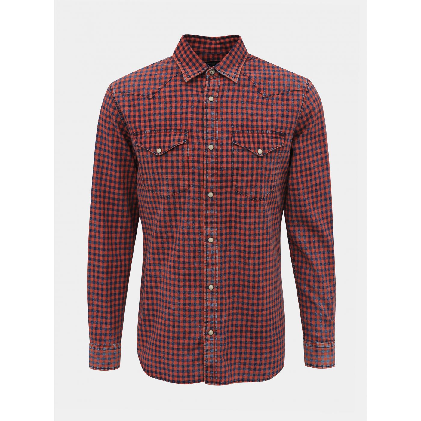 Red Checked Slim Fit Shirt Jack & Jones Weston