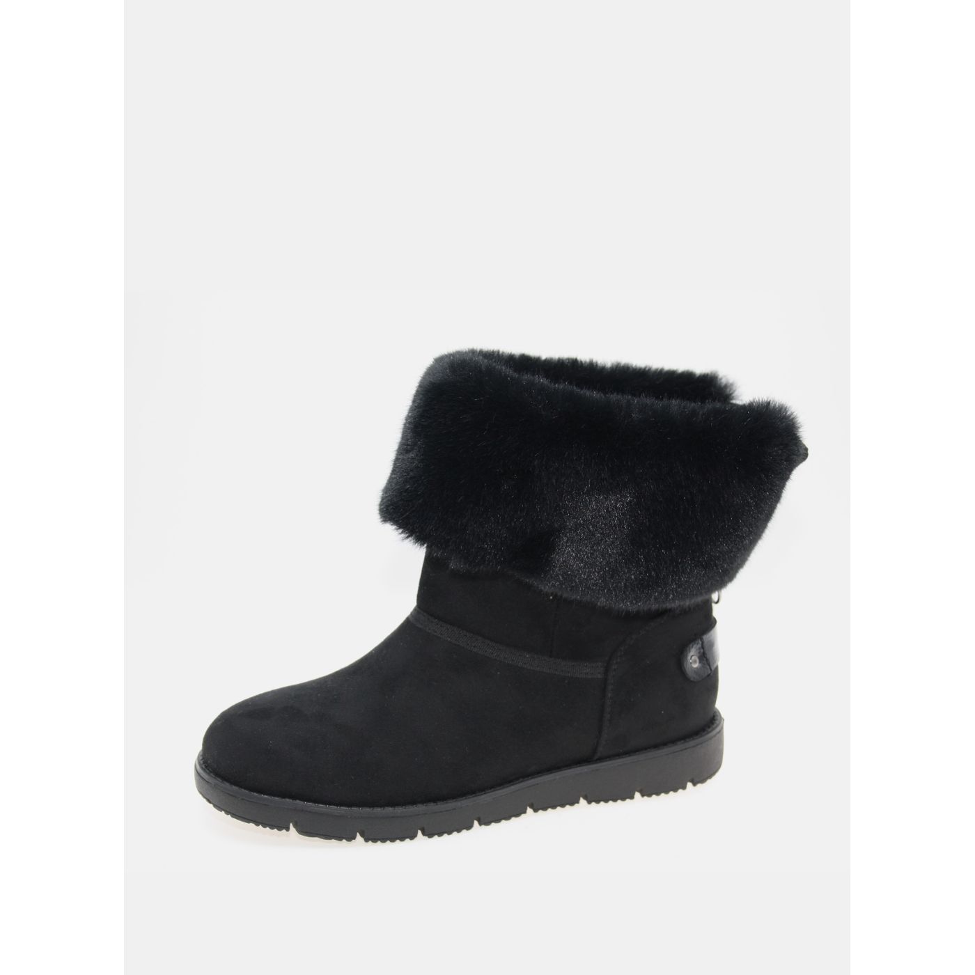Black women's winter boots in suede by Tom Tailor