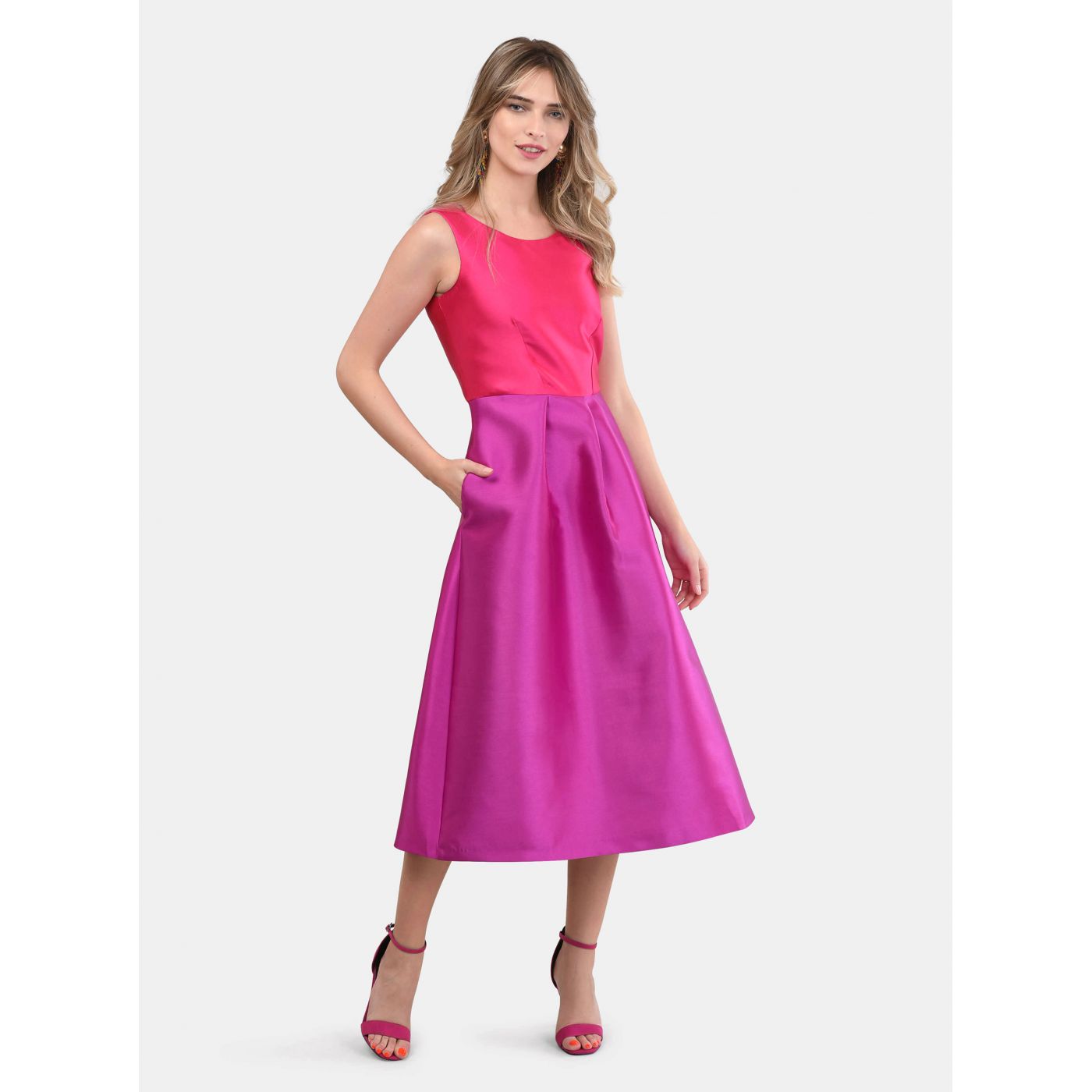 Pink-purple midi dress Closet