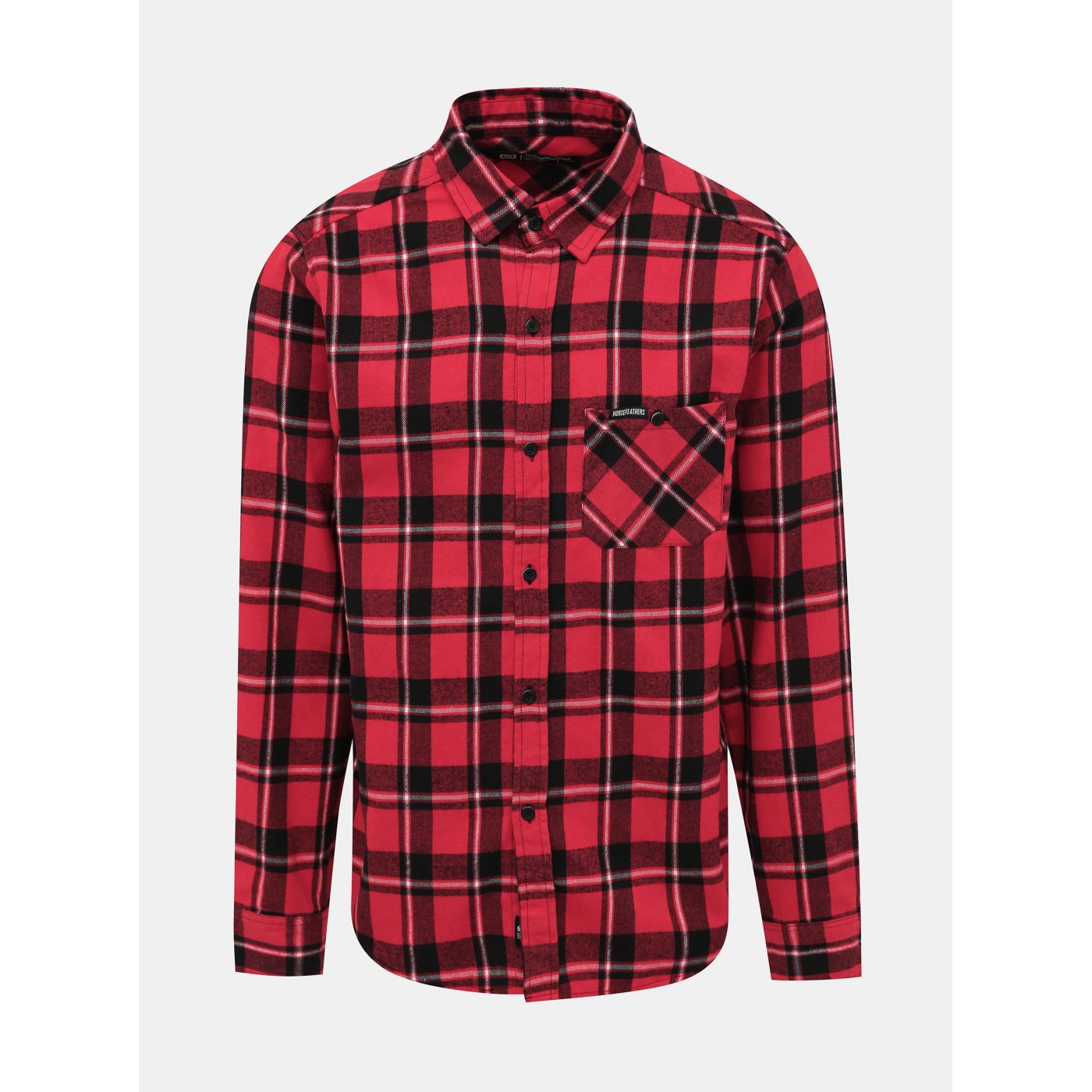Horsefeather Rashid Red Checked Shirt