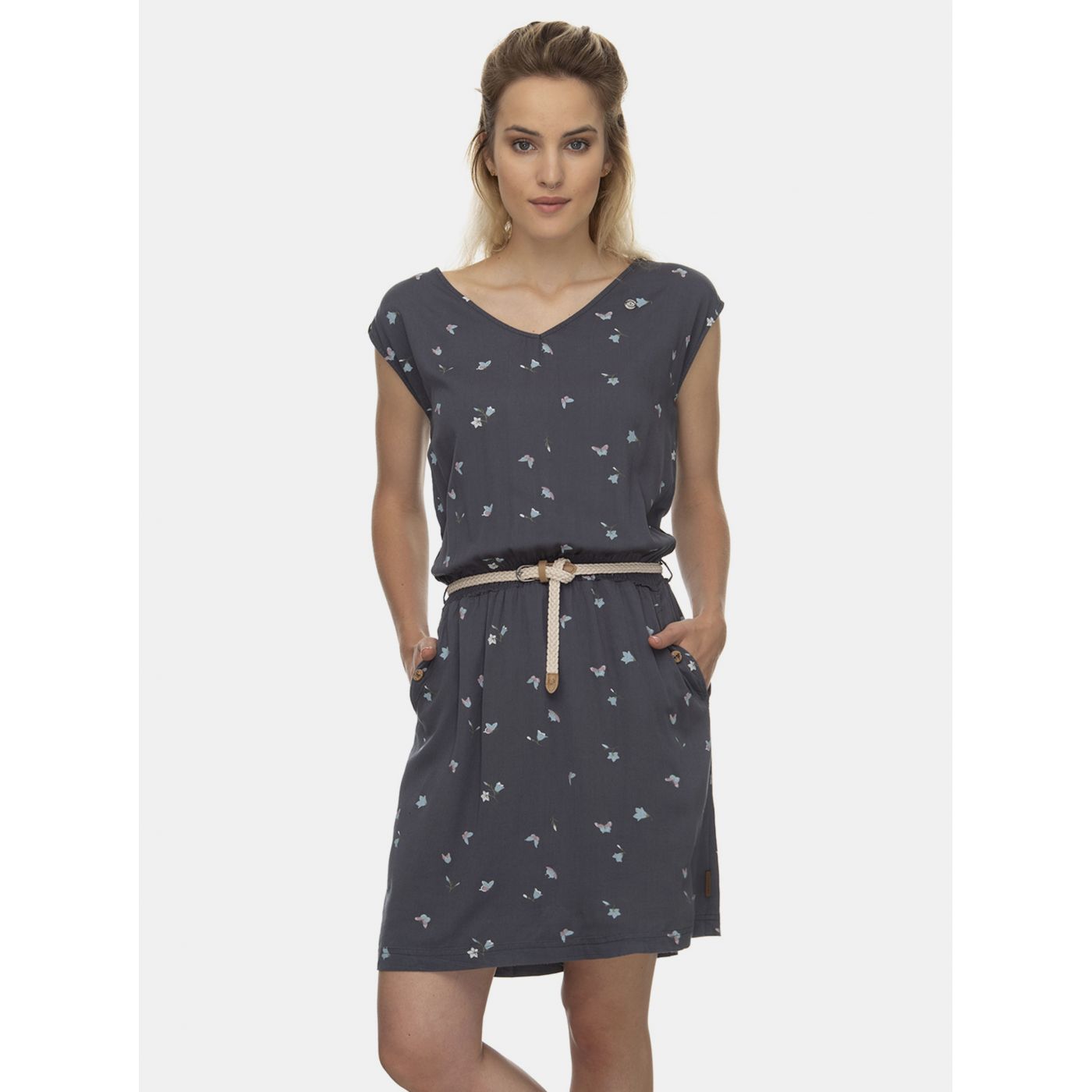 Ragwear Grey Patterned Dress