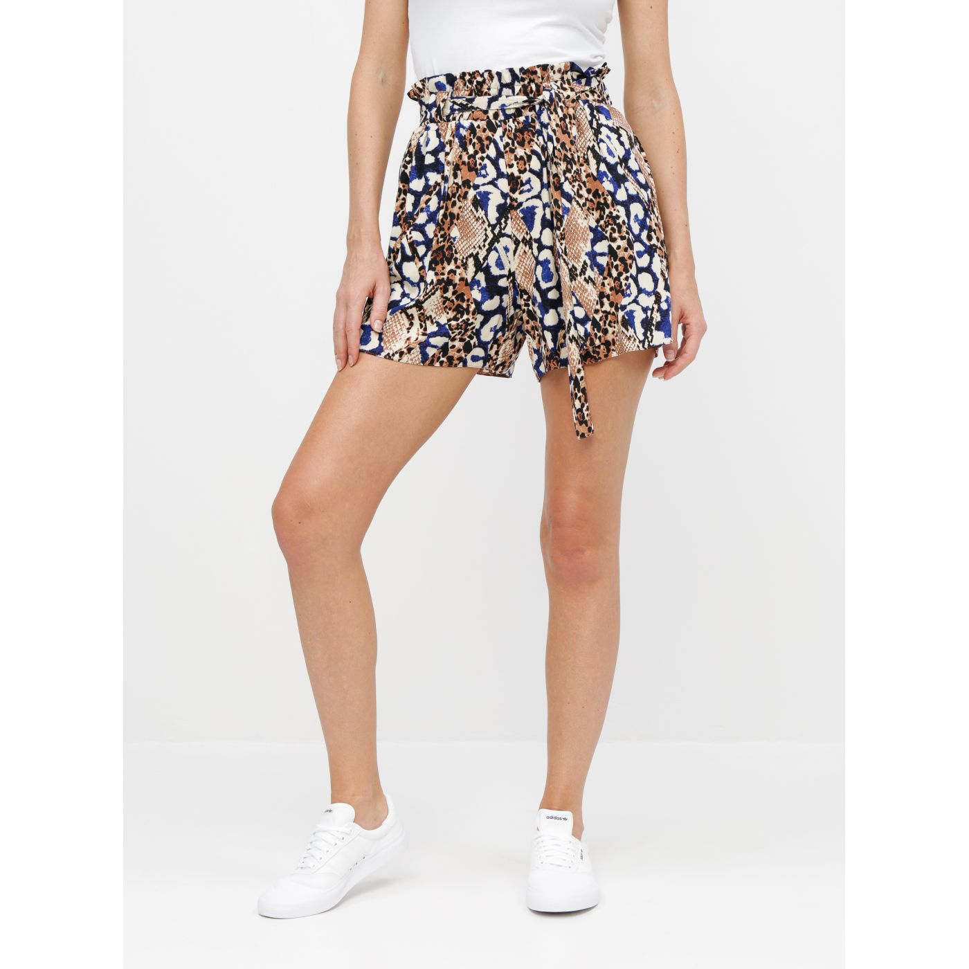 Dorothy Perkins Snake-Patterned Brown Shorts