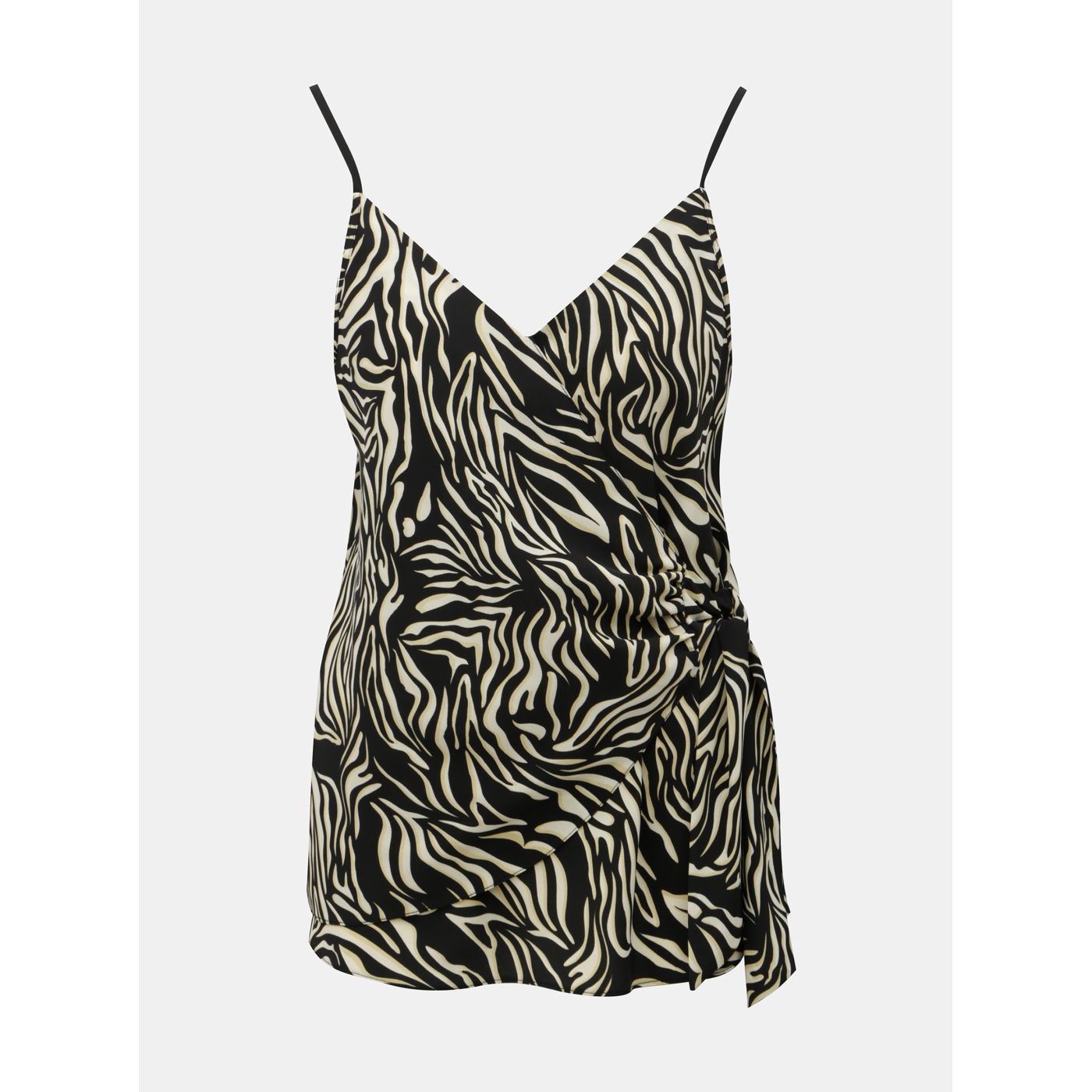 Black-cream top with zebra pattern Dorothy Perkins