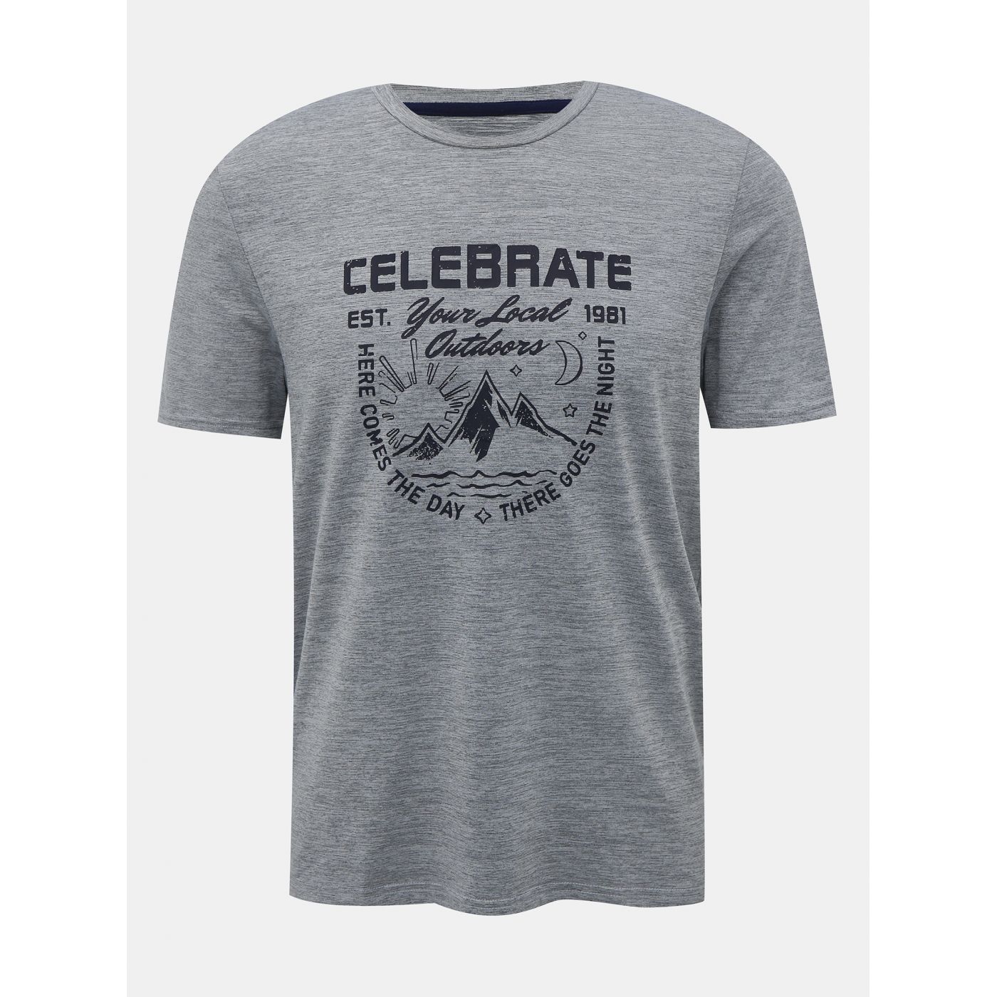 Blue men's annealed t-shirt killtec Pematon