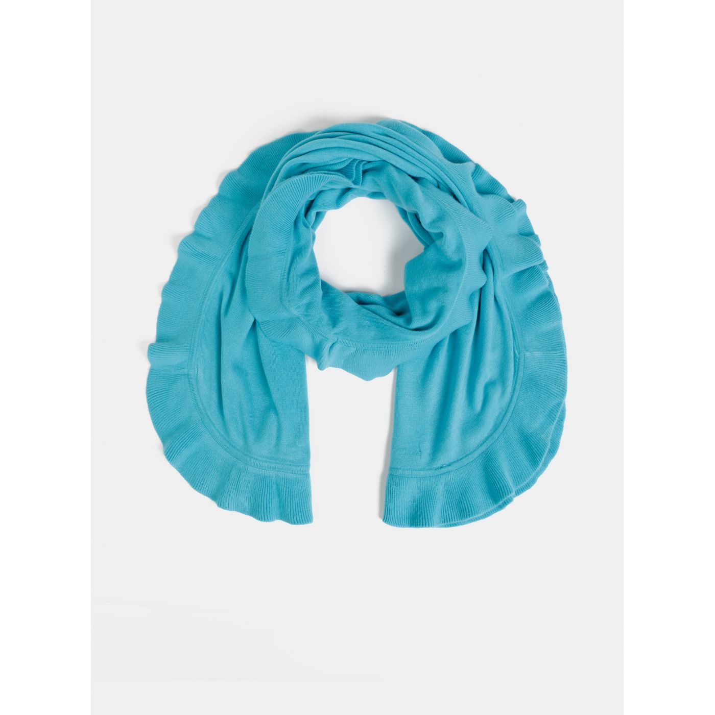Blue Women's Scarf with Blue Seven