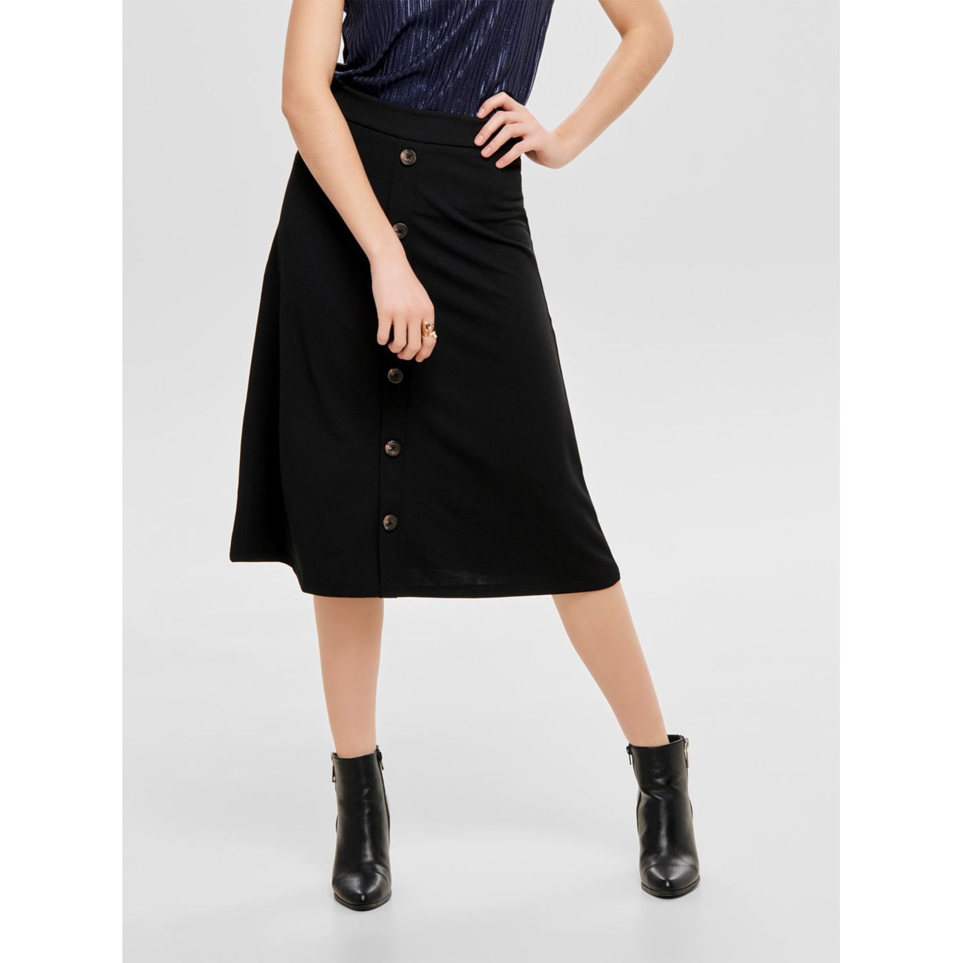 Black midi skirt Jacqueline de Yong Bellis
