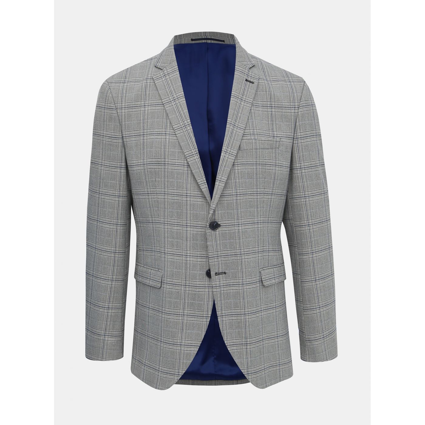 Grey Checked Jacket Selected By Homme Emil