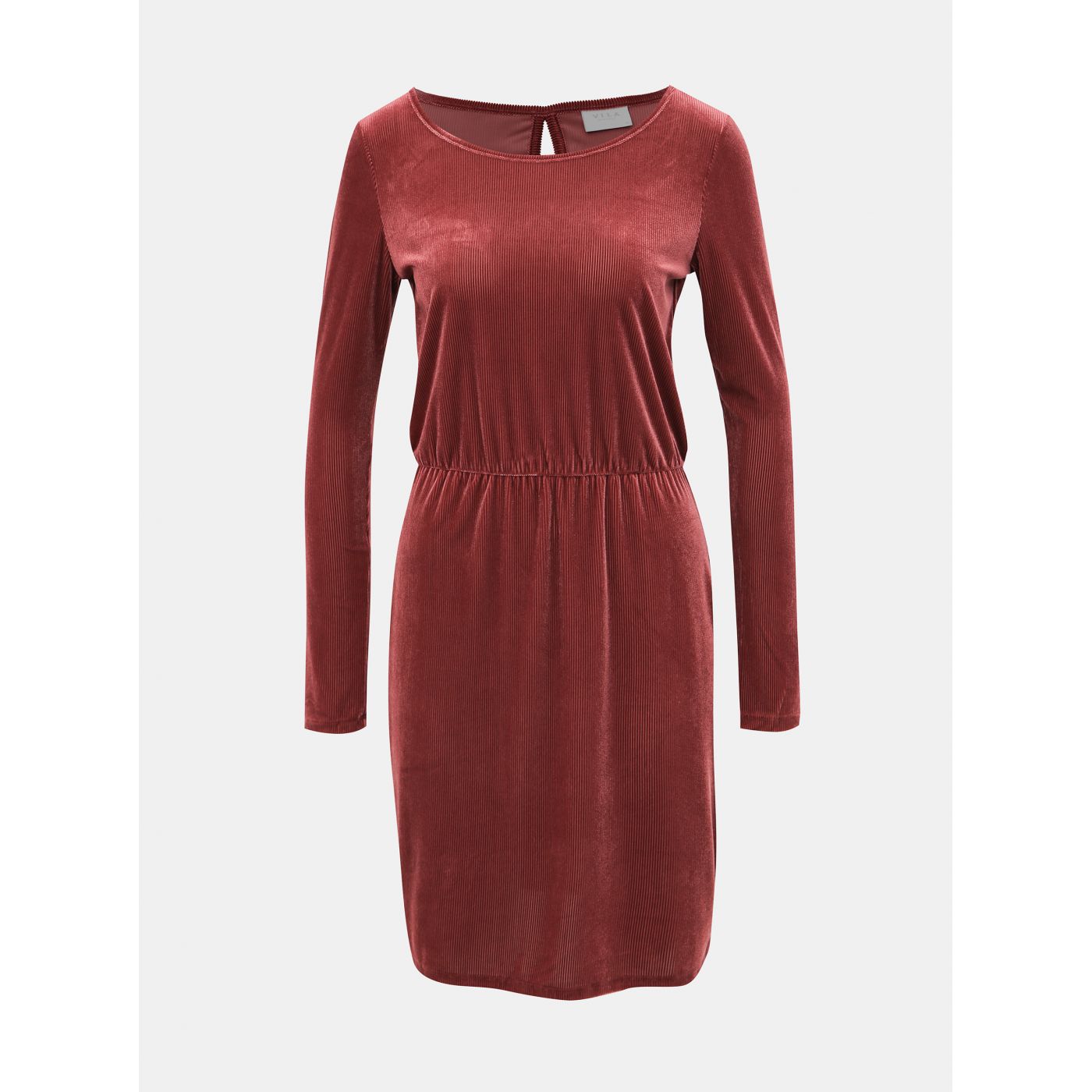 Burgundy corduroy dress VILA Biana