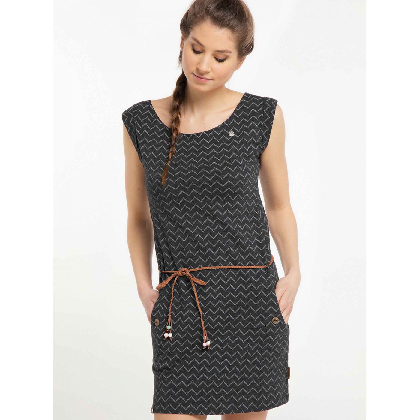 Ragwear Black Patterned Dress