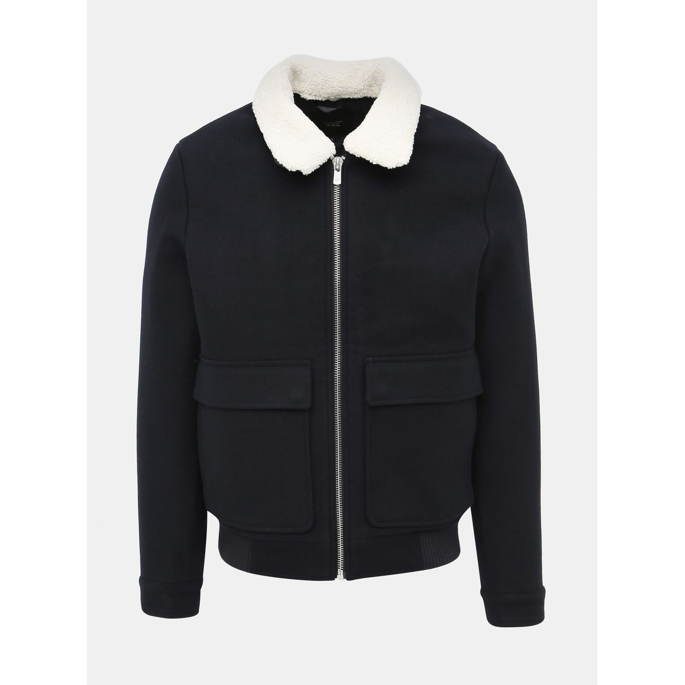 Dark blue jacket with addition to the Jack & Jones Magnus wool