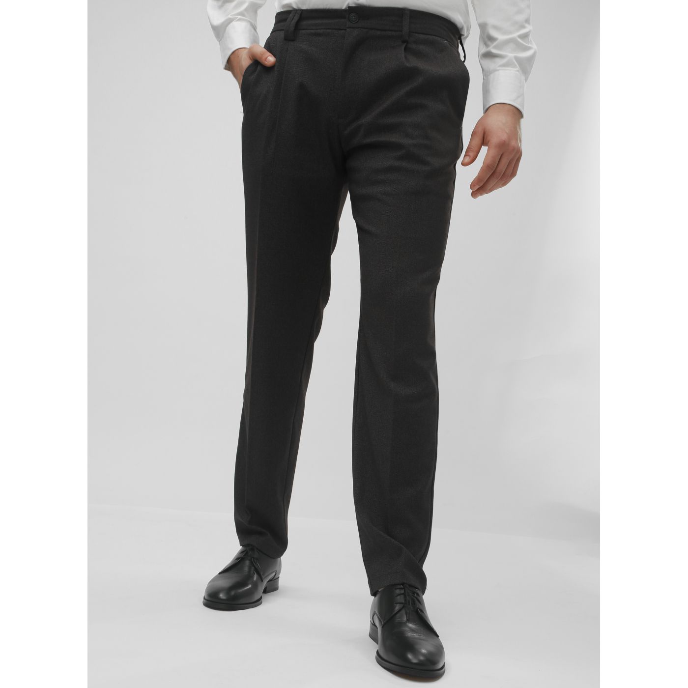 Dark Grey Patterned Regular Fit Pants Jack & Jones Cody