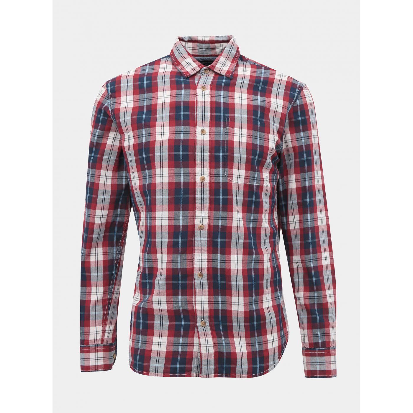 Red Plaid Slim Fit Shirt Jack & Jones Dylan