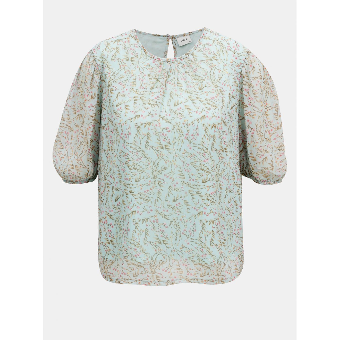 Jacqueline de Yong Nelly's light green floral blouse