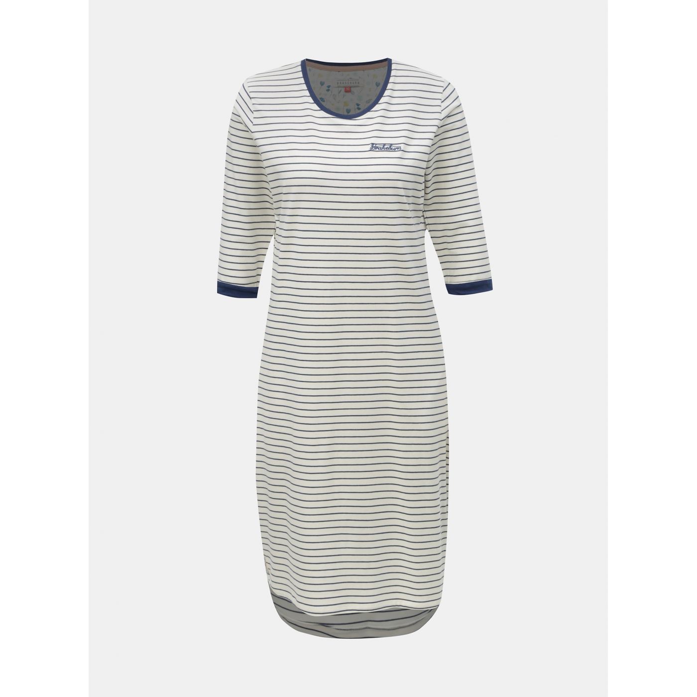 Brakeburn White Striped Dress