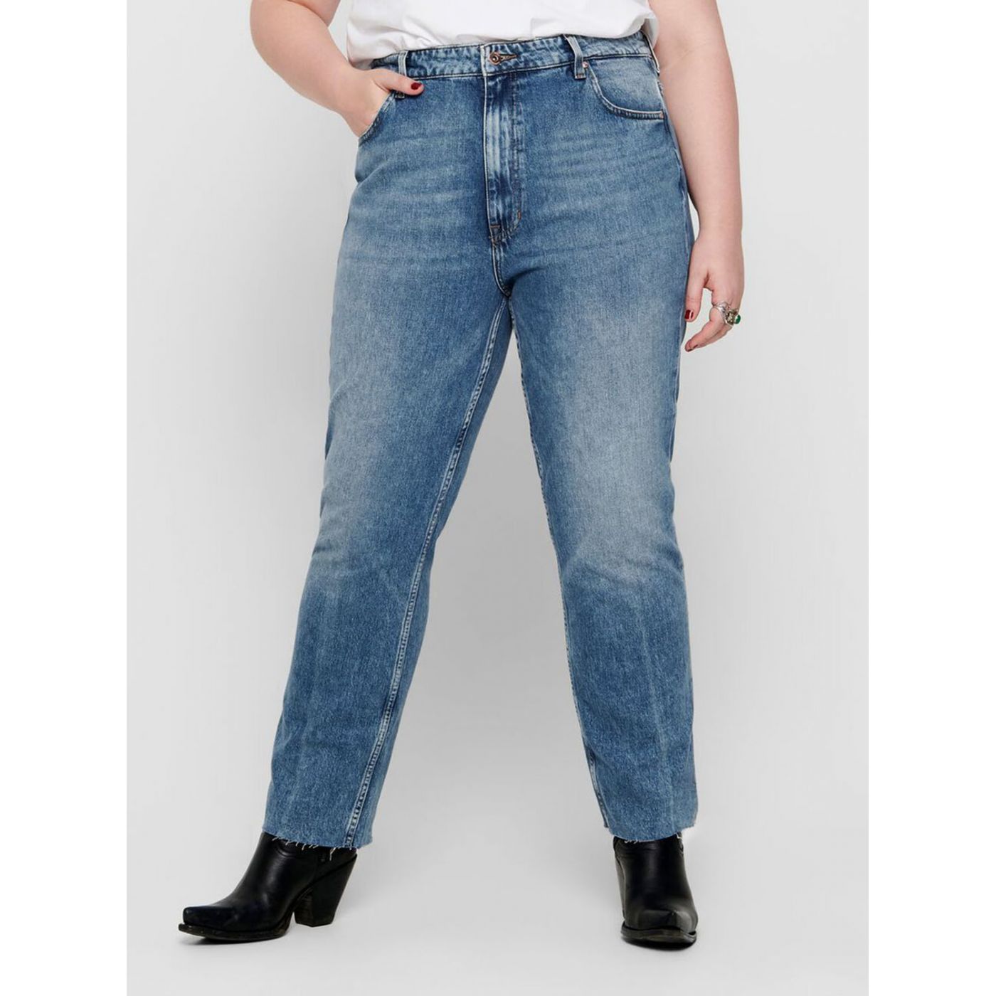 Blue Straight Fit Jeans ONLY CARMAKOMA Oxy