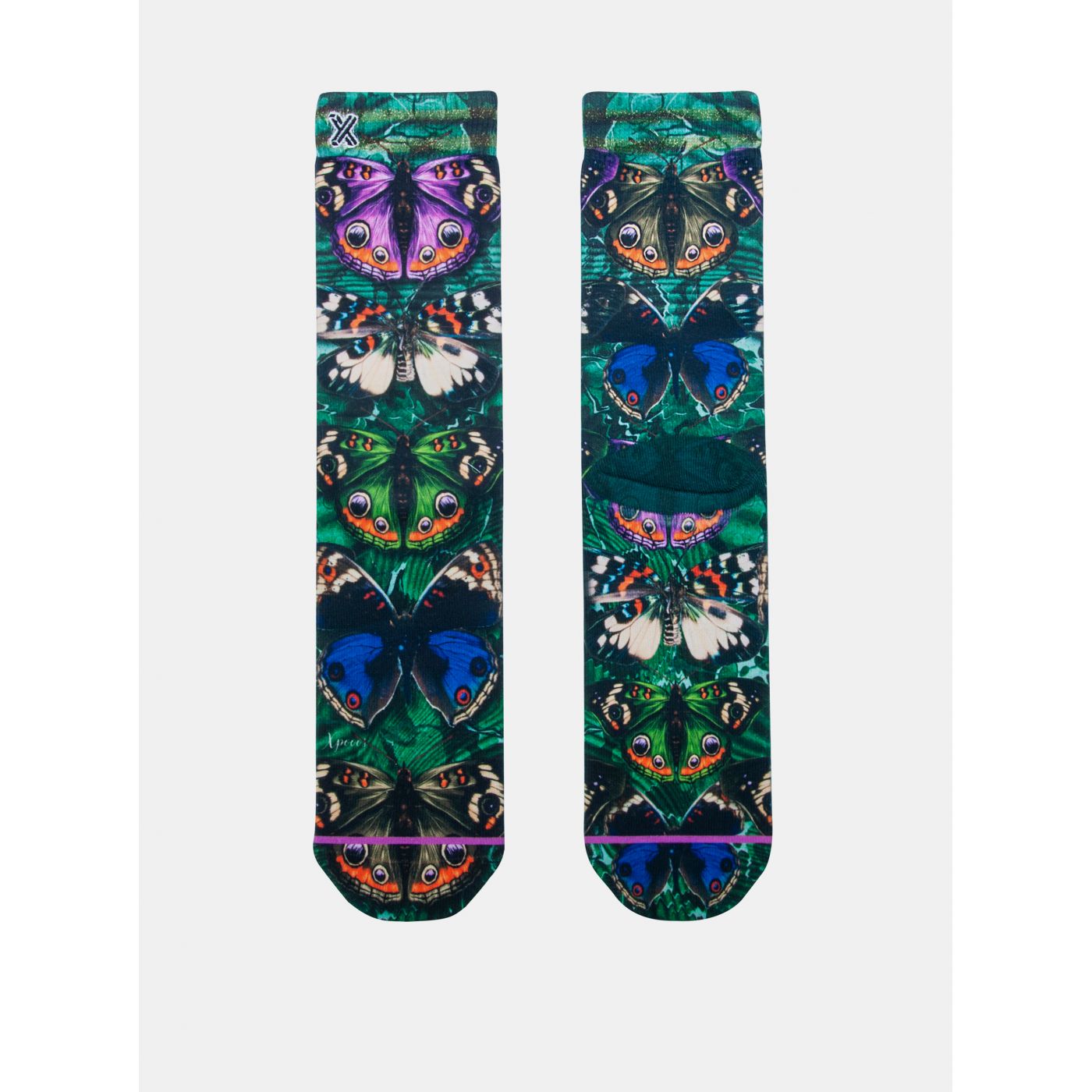 Blue-green women's socks XPOOOS