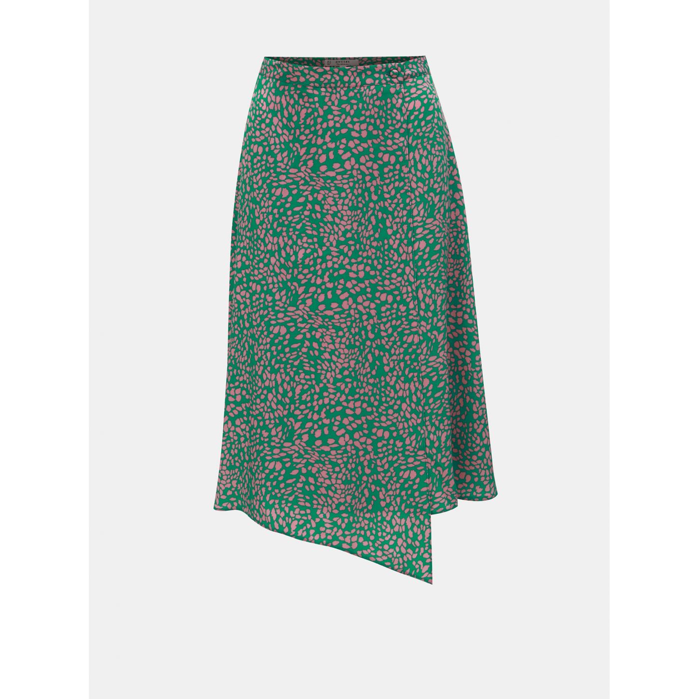 Miss Selfridge Petites Green Patterned Wrap Skirt Miss Selfridge