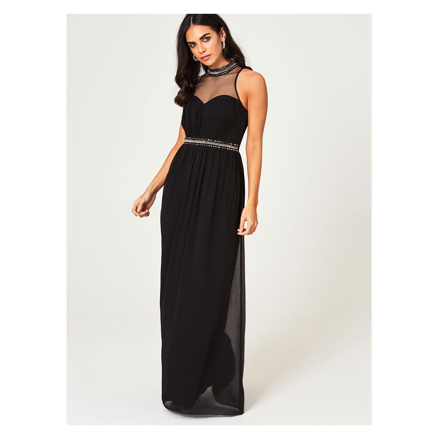 Little Mistress Black Maxi Dress