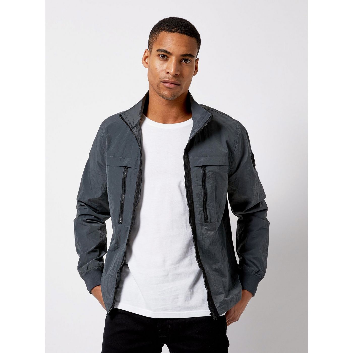 Burton Menswear London Grey Lightweight Jacket