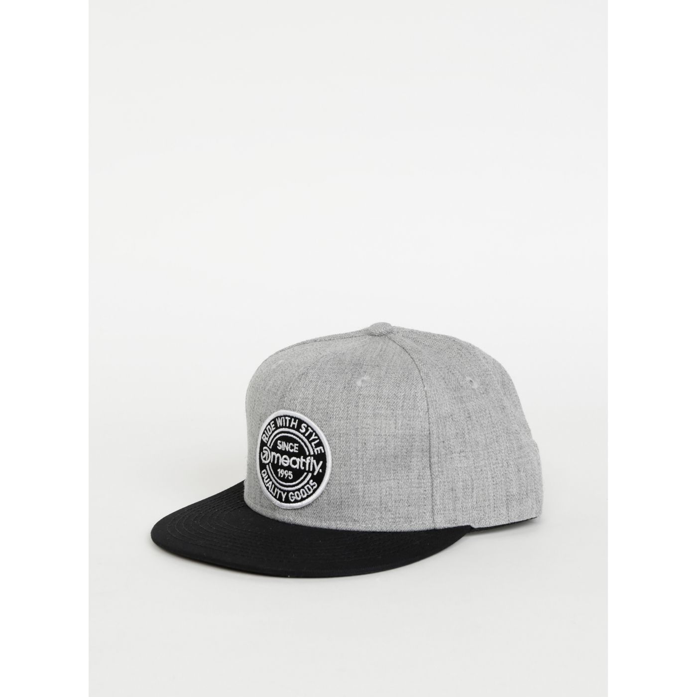 Grey cap with meatfly comp wool admiss