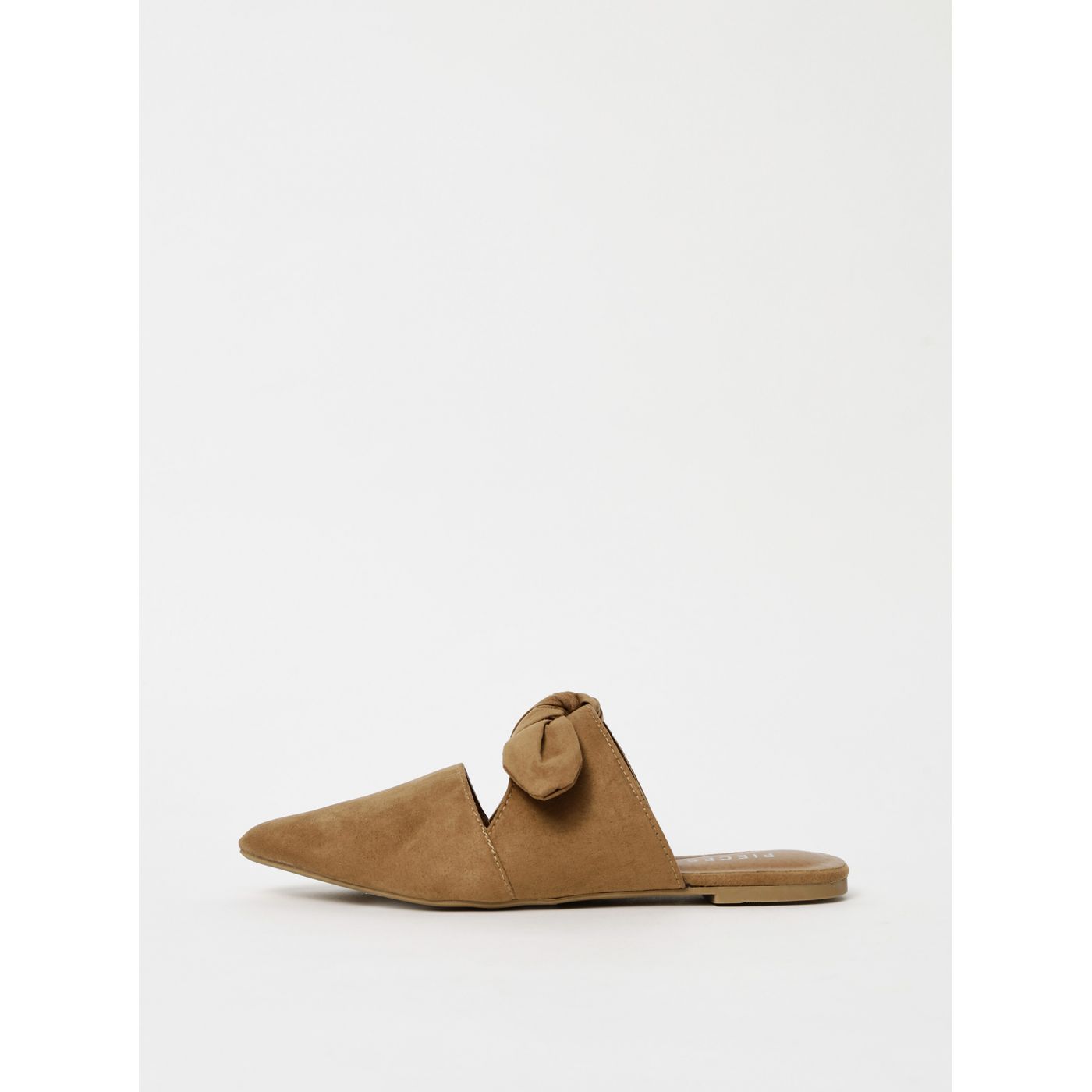 Grey Slippers in Suede Pieces Naya