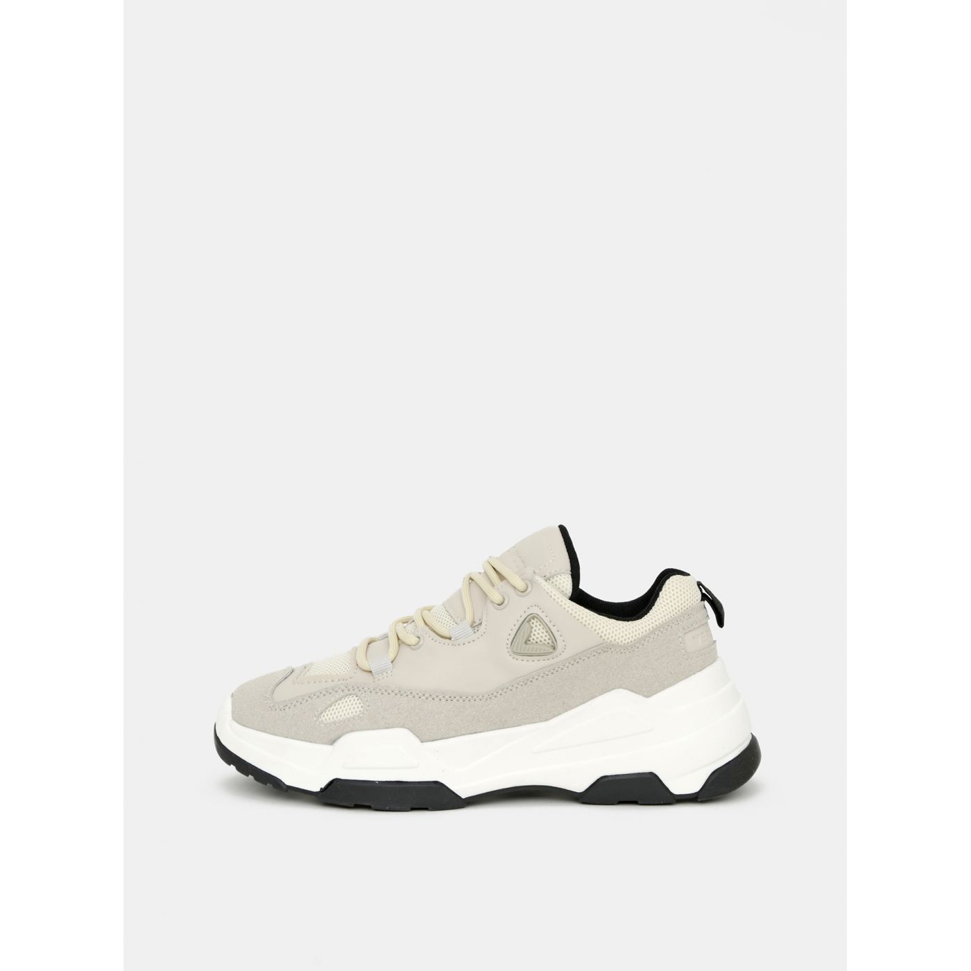 Beige sneakers with details in suede vero moda