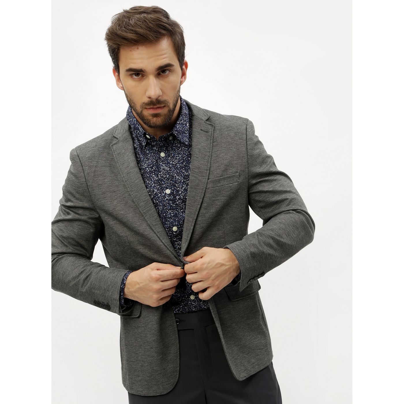 Grey Annealed Suit Jacket Selected Homme Zero-Merce