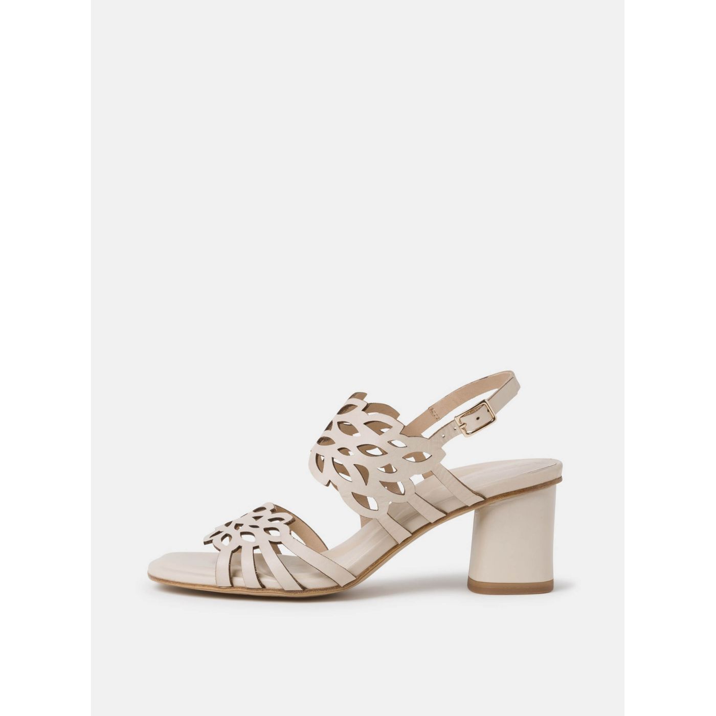 Tamaris Cream Leather Sandals