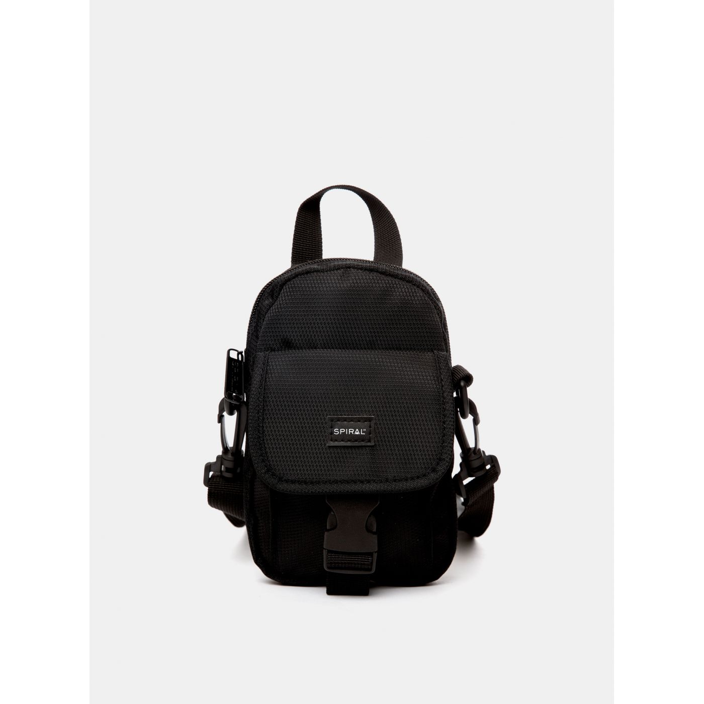 Black Crossbody Bag Spiral